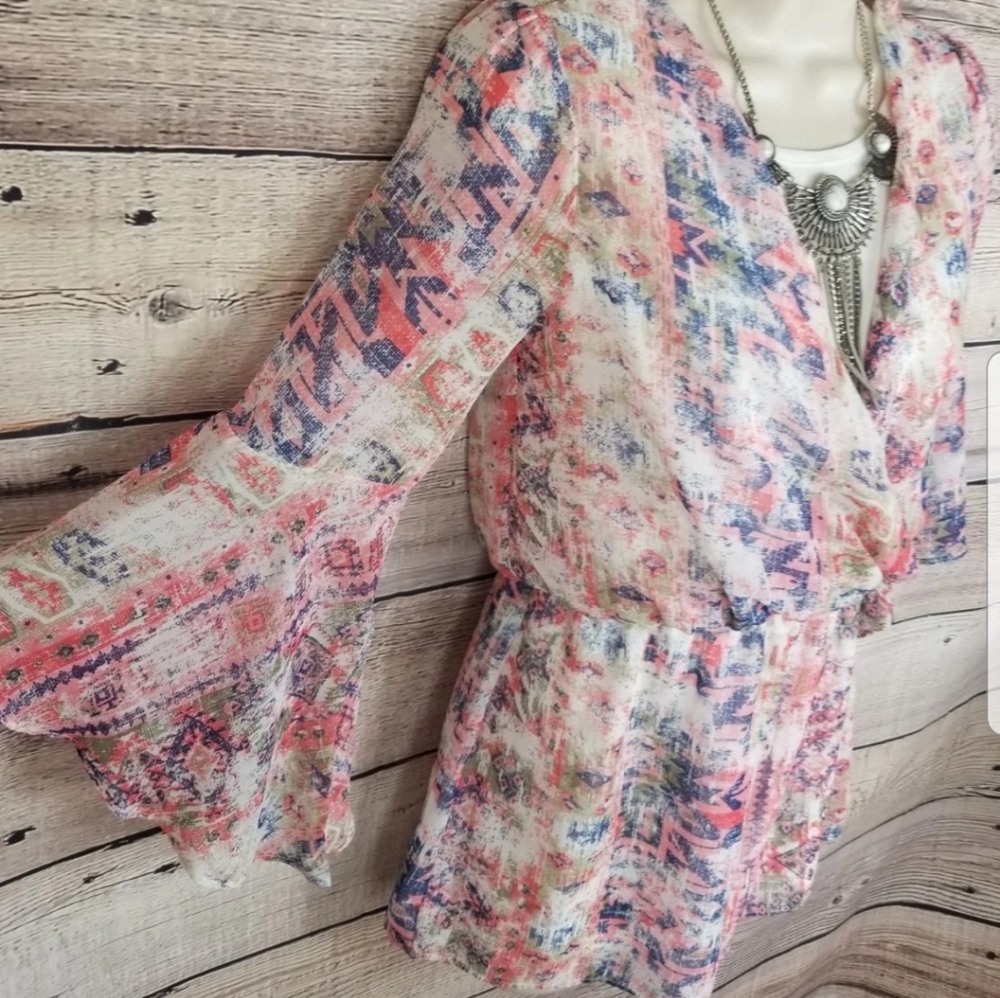 A.byer aztec/boho romper - Picture 4 of 6
